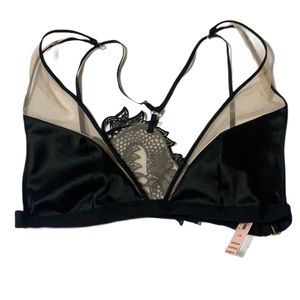 victoria secret black lace bralette